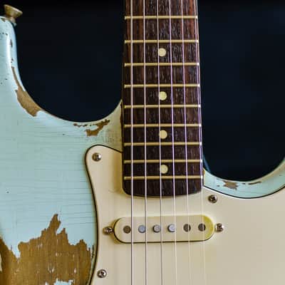 Partscaster Navacaster - Sonic Blue Nitro Relic 2021 Sonic Blue image 2