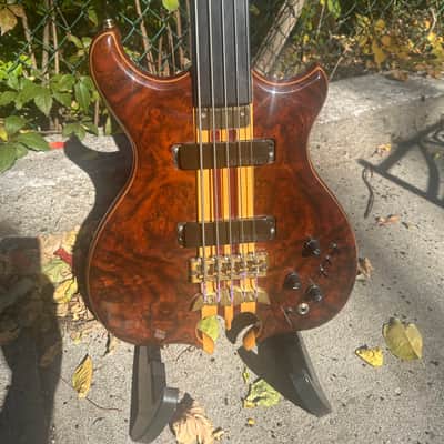 Custom Alembic Fretless 5 String Omega Heart w/LEDs image 2