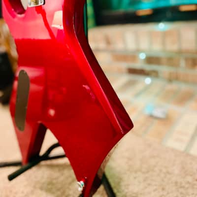 BC RICH Kerry King War Tribal Warlock  2004 - Red With Platinum Tribal Bronze Series image 14