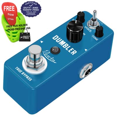 Rowin LEF-315 Dumbler Analog “Dumble Amp” Emulator Guitar Effect Pedal True Bypass, FREE PICKS + HOLDER+ FREE SHIP USA
