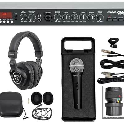 Rockville PPA52 Preamp Pre-Amplifier w/Bluetooth/USB/Interface+Mic+Headphones image 1