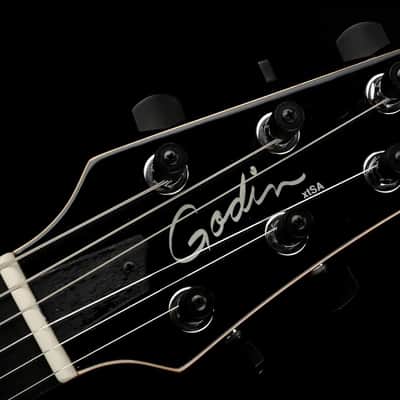 Godin xtSA Leaftop in Trans Black with Gigbag image 5
