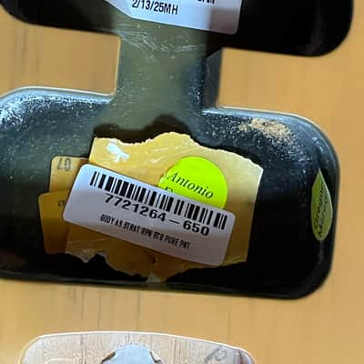 Fender American Standard Stratocaster guitar body roasted pine Mod Shop blonde 3 lb 5 oz image 3