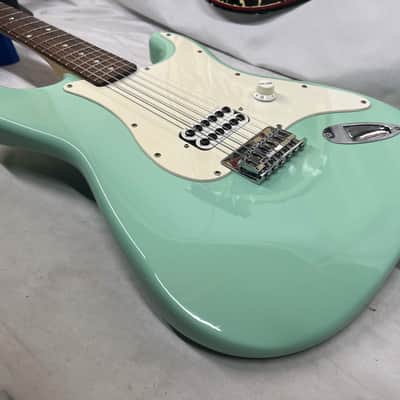 Squier Tom DeLonge Signature Stratocaster Strat Electric Guitar - Surfboard Green image 19