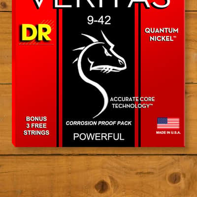 DR Veritas Coated Core Quantum Nickel Electric Guitar Strings - 9-42 image 1