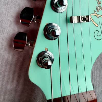 Fender CME Exclusive Classic Player Jazzmaster with Pau Ferro Fretboard 2018 - Surf Green Locking Tuners/Upgraded Pickups and Hard Case image 5