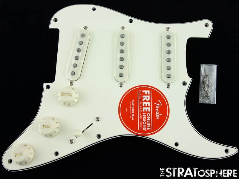 Fender Squier 60s Strat LOADED PICKGUARD, 1960s Stratocaster Alnico Parchment! image 1