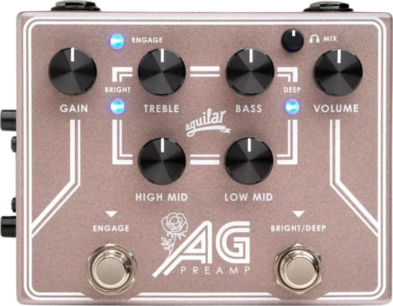 Aguilar AG DI/Preamp Bass Effects Pedal, Limited Edition Breast