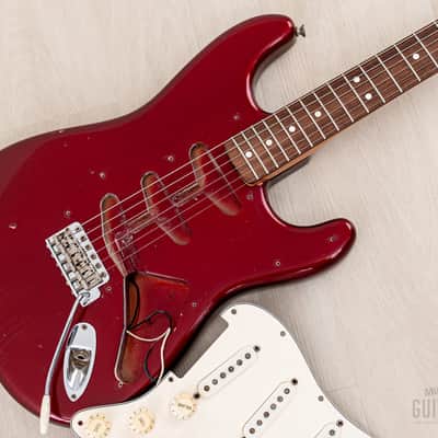 1987 Fender American Vintage '62 Stratocaster Candy Apple Red, 100% Original w/ Case, Corona image 23
