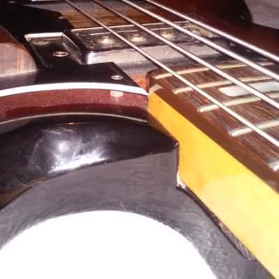 1970's Kay K-2B Bass Sunburst image 17