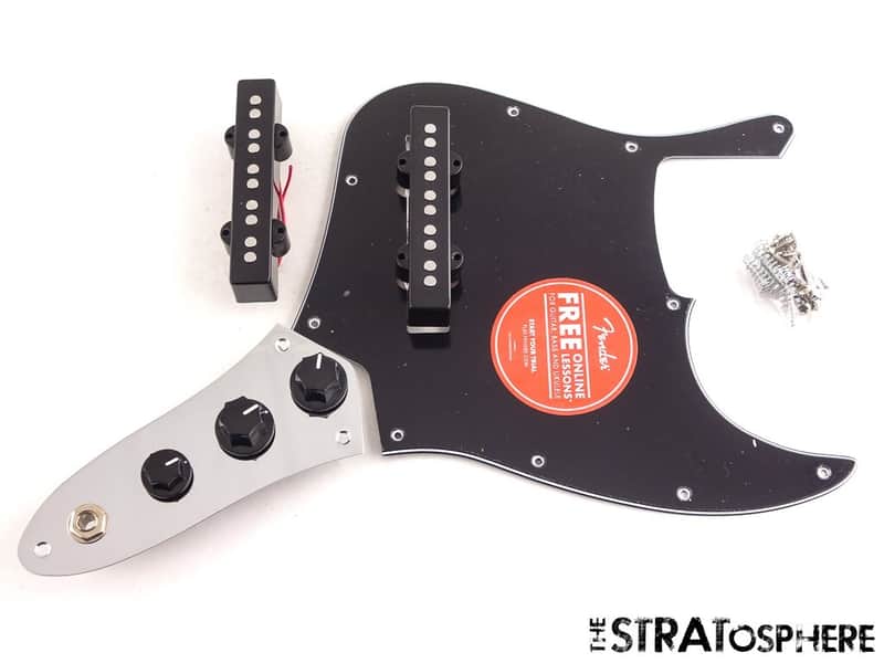 Fender Squier Affinity 5 String Jazz Bass V LOADED PICKGUARD, J Bass Black image 1