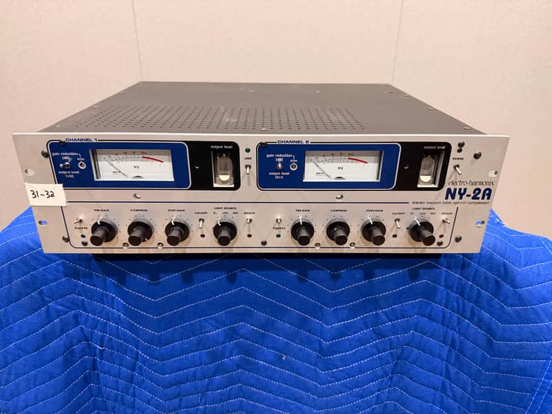 Electro-Harmonix NY-2A Stereo Vacuum Tube Optical Compressor 2000s - Silver image 1