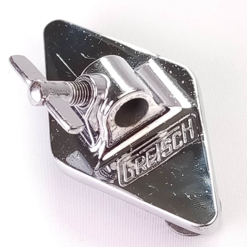 Gretsch Floor Tom Drum Leg Mount/Bass Cymbal L-Arm Diamond Bracket Chrome RB 60s image 1