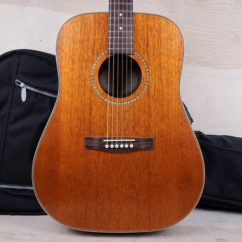 Fender DG-24 Mahogany Acoustic Guitar 1988 Vintage Natural w/ Bag image 1