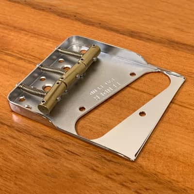 Fender Vintage Style Telecaster Hybrid Notched Bridge w/ 3 Custom Compensated Saddles image 1