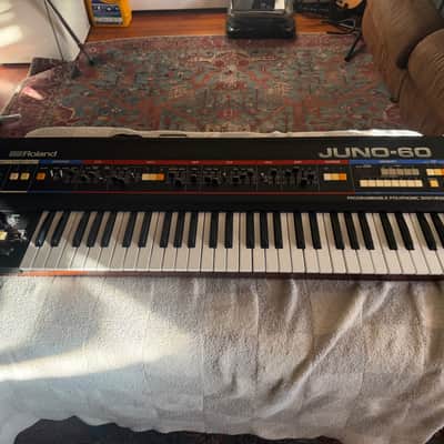 Roland Juno-60 61-Key Polyphonic Synthesizer 1982 - 1984 - Black image 2