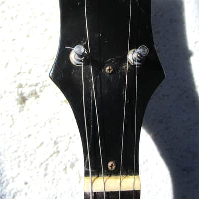 Gibson TB-00 Tenor Banjo, Early 1950's, One Piece Flange, Brass Tone Ring, Hang Tags, Case image 3