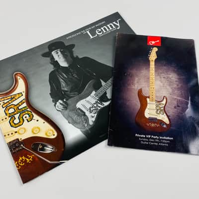 Fender Stevie Ray Vaughn Promotional Flyer and GC VIP Invitation. 2007 image 1