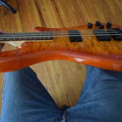 Spector Q4 Pro Bass , with hard case , EMG pickups , flame maple top image 3