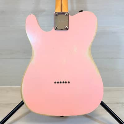 Uknown Custom Telecaster Partscaster Relic Pink Electric Guitar DiMarzio Tone Zone T Fender MIM Neck image 7