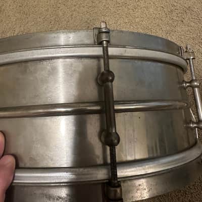 Ludwig&Ludwig Pioneer 8-Lug Nickel Over Brass Snare Drum 1930’s-1940’s image 10