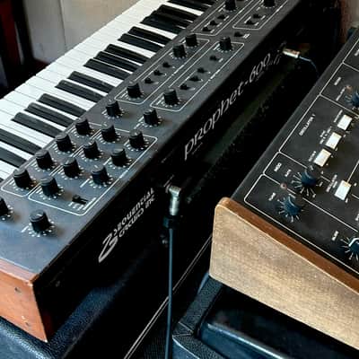 Sequential Prophet 600 61-Key 6-Voice Polyphonic Synthesizer 1982 - 1985 - Black with Wood Sides image 1