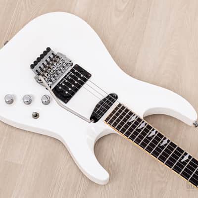 1989 ESP Custom Shop Horizon Custom Vintage Neck Through Guitar White, Near-Mint w/ Floyd Rose, Seymour Duncan image 9