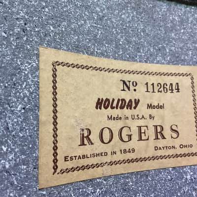 60's USA Rogers Holiday Series "Starlighter” WMP 5-pc Drum Kit image 13