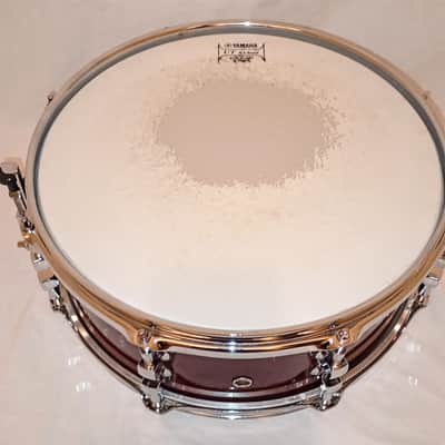 YAMAHA CUSTOM MODIFIED ADVANTAGE NOUVEAU SNARE DRUM - BURGUNDY LACQUER-FREE SHIP TO CUSA! image 6