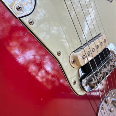 Greg Koch Fender matching head stock American Vintage '62 'Thin Skin' Jaguar 2007 - 2008 - Candy Apple Red AVRI image 12