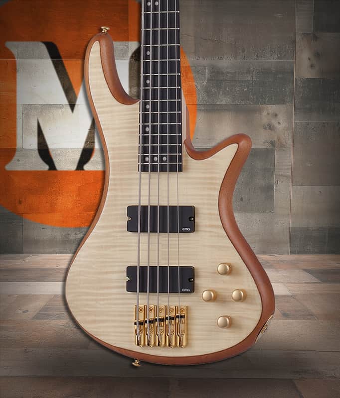 Schecter Stiletto Custom-5 - Natural Satin (NAT) (2541) image 1