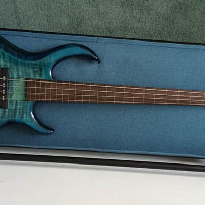 Sire 2nd Generation Marcus Miller M7 TBLB Alder 4-String with Fretless Ebony Fingerboard - Transparent Blue Burst image 6