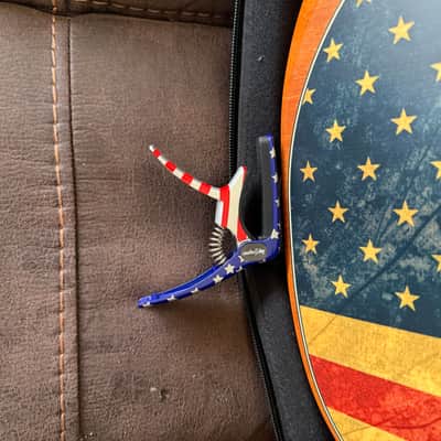 2020 Fender American Acoustasonic Stratocaster Limited Flag Edition USA w/ COA & Original Gig Bag – Excellent Condition image 9