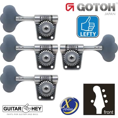 NEW Gotoh GB528 Res-O-Lite Vintage Style Bass L1+R3 Set 1x3 - ANTIQUE X-CHROME image 1