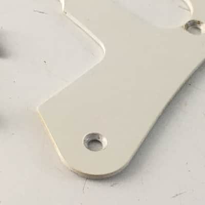 1990s Vintage 1-ply 50s Fender USA Guitar Natural Relic American Strat Pickguard Off White image 17