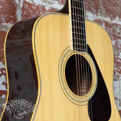 Yamaha FG-201 1970's Natural MIJ Japan Vintage Orange Label image 3