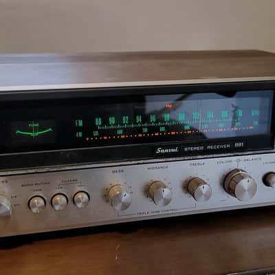 Sansui 881 Vintage Stereo Receiver 60WPC Japan - Powers On, No Sound, For Repair image 1