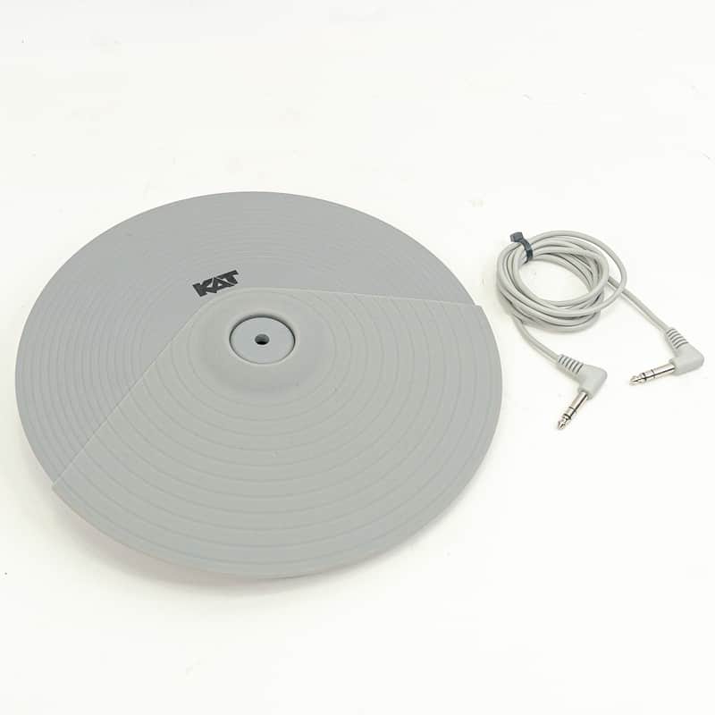 KAT Percussion KT2EP2 12" Dual-Zone Cymbal Pad – Grey – w/ TRS Cable image 1