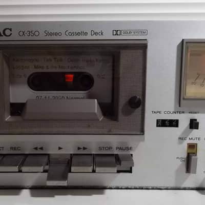 1982 TEAC CX-350 Silverface Stereo Cassette Deck New Belts & Serviced 08-2021 Very Good #290 image 4