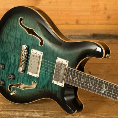 PRS SE Hollowbody II Piezo - Peacock Blue Burst image 5