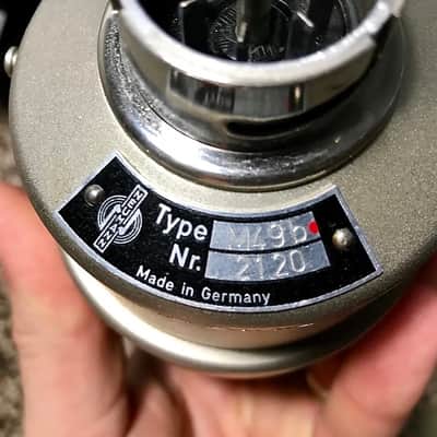 Neumann M 49 Large Diaphragm Multipattern Tube Condenser Microphone 1952 - 1974 Nickel image 11
