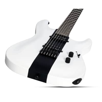 Schecter C-1 Rob Scallon Satin White Open Pore - Electric Guitar image 4
