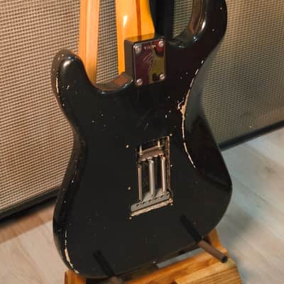 Fender Strat 1972 neck Black Refin non original Body with '68 Fender Custom Shop pick ups Player's grade image 24