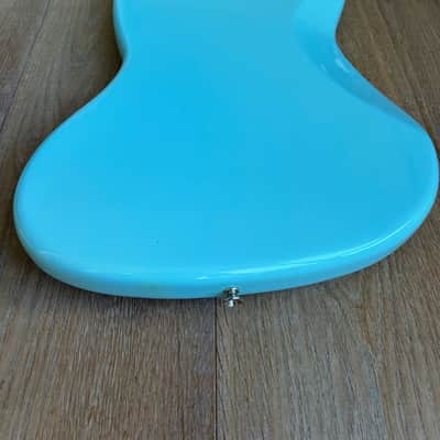 Original and complete 2014 Fender AVRI '64 Jazz Bass Body - Daphne Blue - LOADED image 9