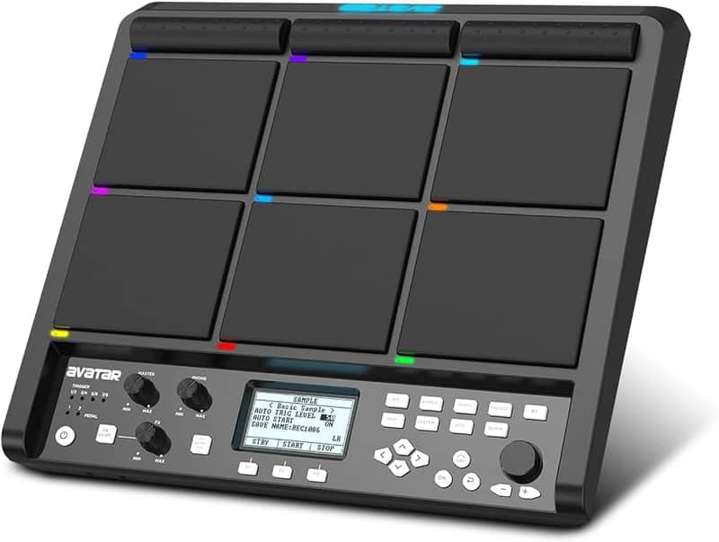 Avatar PD708 Sample Percussion Drum Pad mini Drum Portable Kit similar to Roland SPD SX Pro image 1