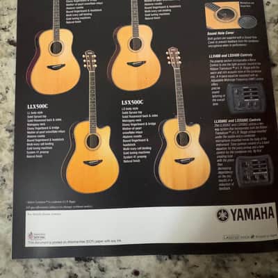 Yamaha Acoustic guitar catalog 2001 CJ32 CJX32 LL400 LL500 LS400 LS500 LLX LSX image 6