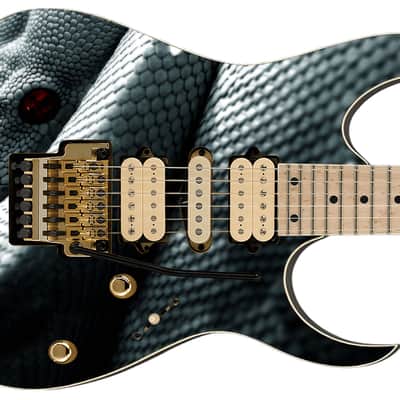 Sticka Steves Guitar Skin Axe Wrap Re-skin Vinyl Decal DIY White Snake Python 755 image 2