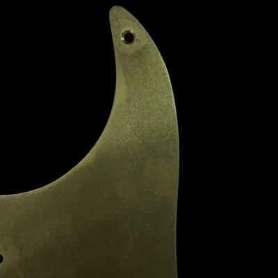 Made-to-Order - Aged Brass - 8-hole SSS 50s Stratocaster Pickguard Scratchplate Set for Fender - Hand-finished image 7