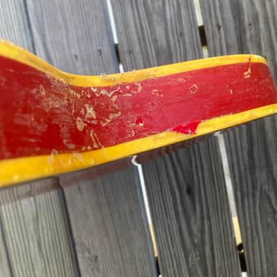 PROJECT Mosrite Celebrity vintage, electric guitar project 60s - Red husk electric guitar image 14