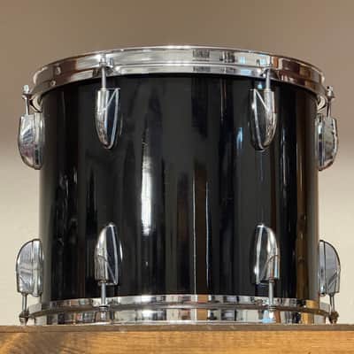 1986 Yamaha 8000 Tour Custom Piano Black Lacquer 12/13/16/22 Drum Kit image 24